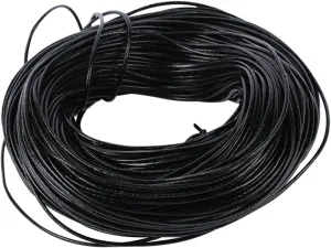10 Yard Round Leather Cords 1.5mm Cowhide Smooth Surface for DIY Bracelets Necklaces