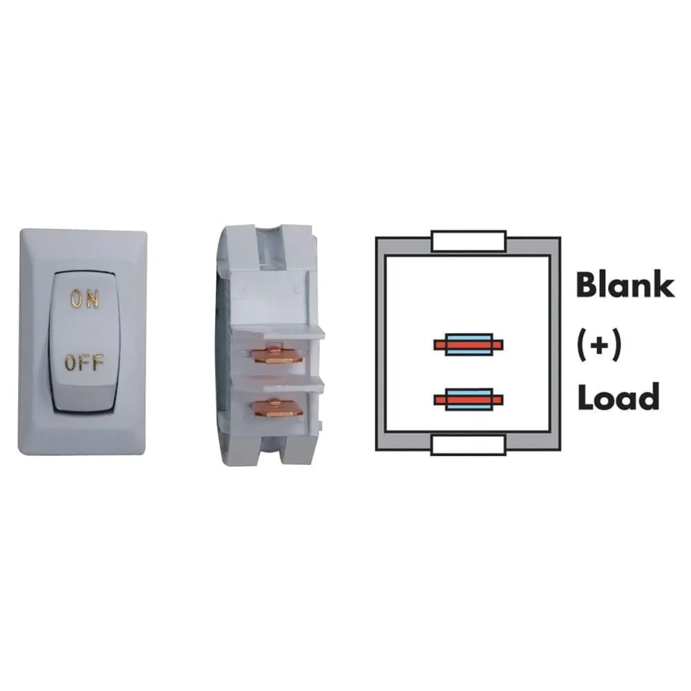 12V LABELED ON/OFF WHITE/