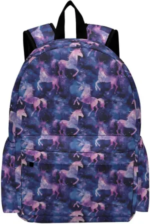 17 Inch Laptop Backpack Galaxy Unicorn Starry Nebula Teen Girls Boys School Backpack Bags Travel Bookbag Back Pack Outdoor Daypack for Women Men