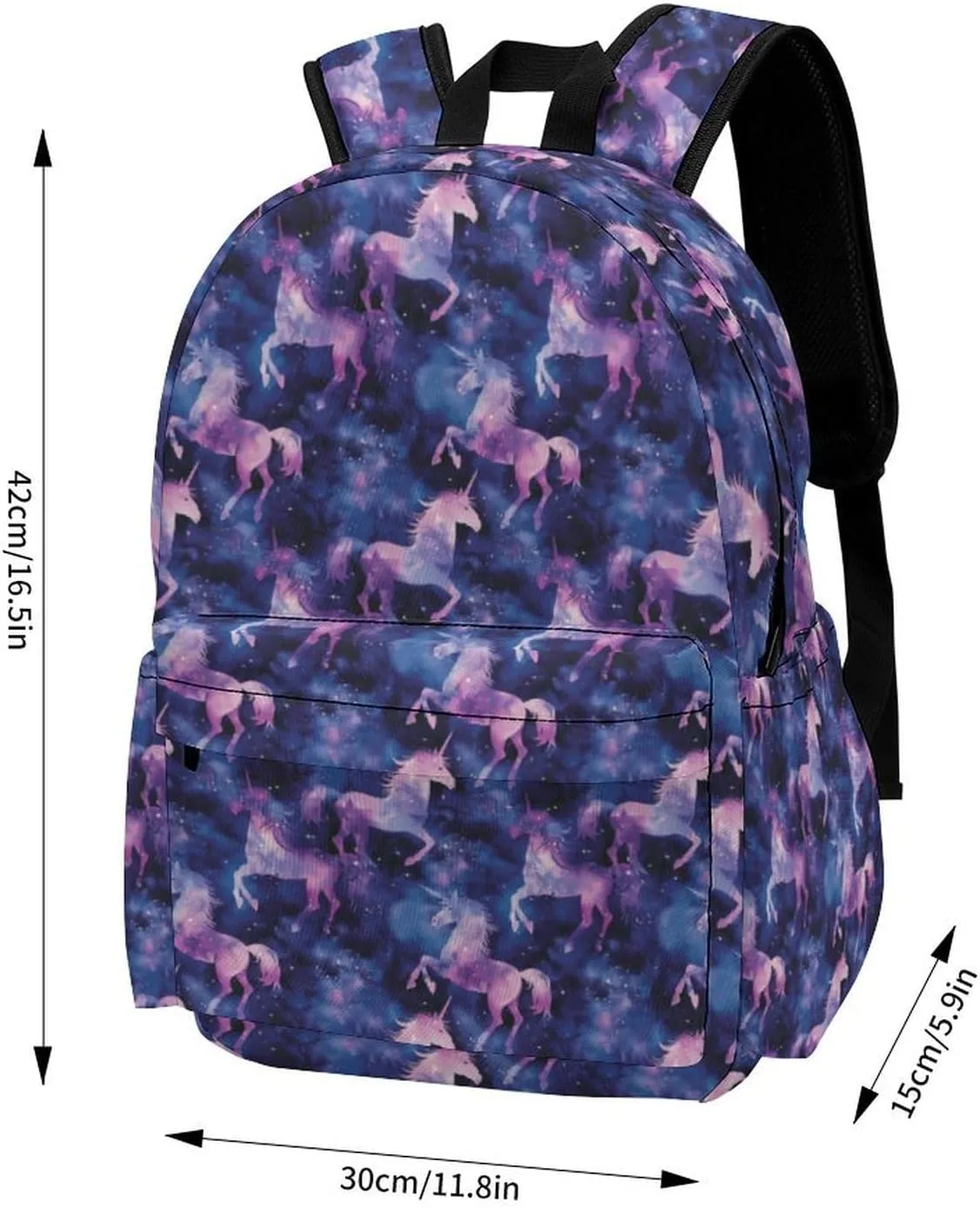 17 Inch Laptop Backpack Galaxy Unicorn Starry Nebula Teen Girls Boys School Backpack Bags Travel Bookbag Back Pack Outdoor Daypack for Women Men