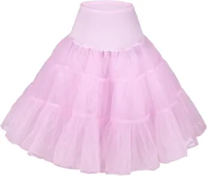 1950s Vintage Knee Length Crinoline Petticoats For Women Tulle skirts for under dresses 50s Clothing
