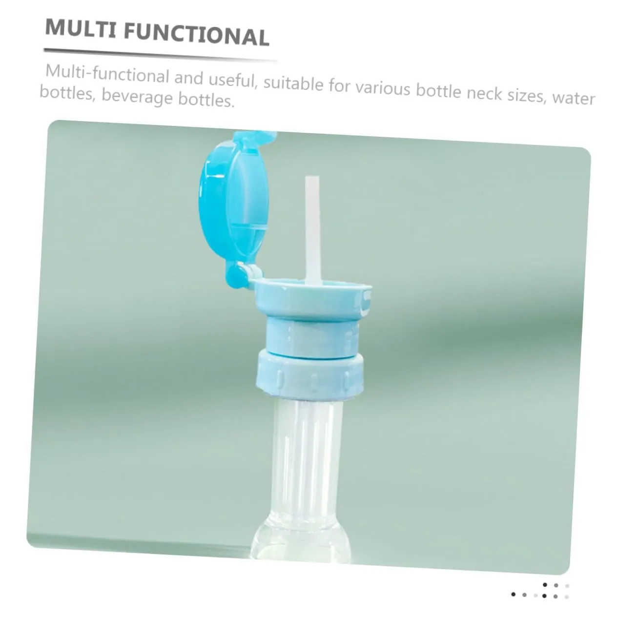 1set Water Bottle Adapter with Straw Caps Bottle Topper for Easy Drinking Design Convenient for Juice Water 4pcs
