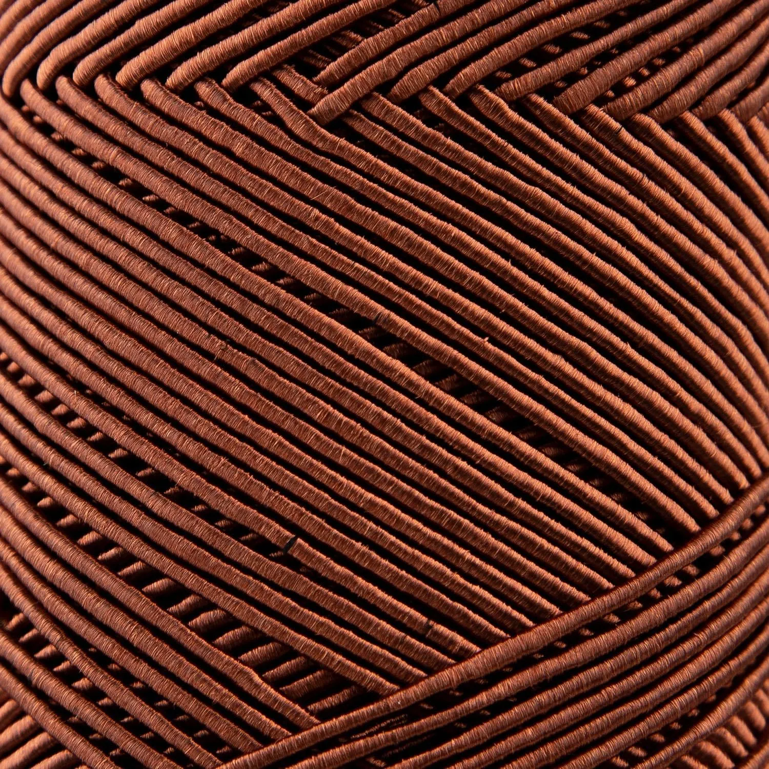 2 Skeins of Sensy Premium Chic & Easy 1.5mm 218 Yards 50% Cotton 50% Polyester Rope Crochet Bag Cord Crochet Thread (Copper)