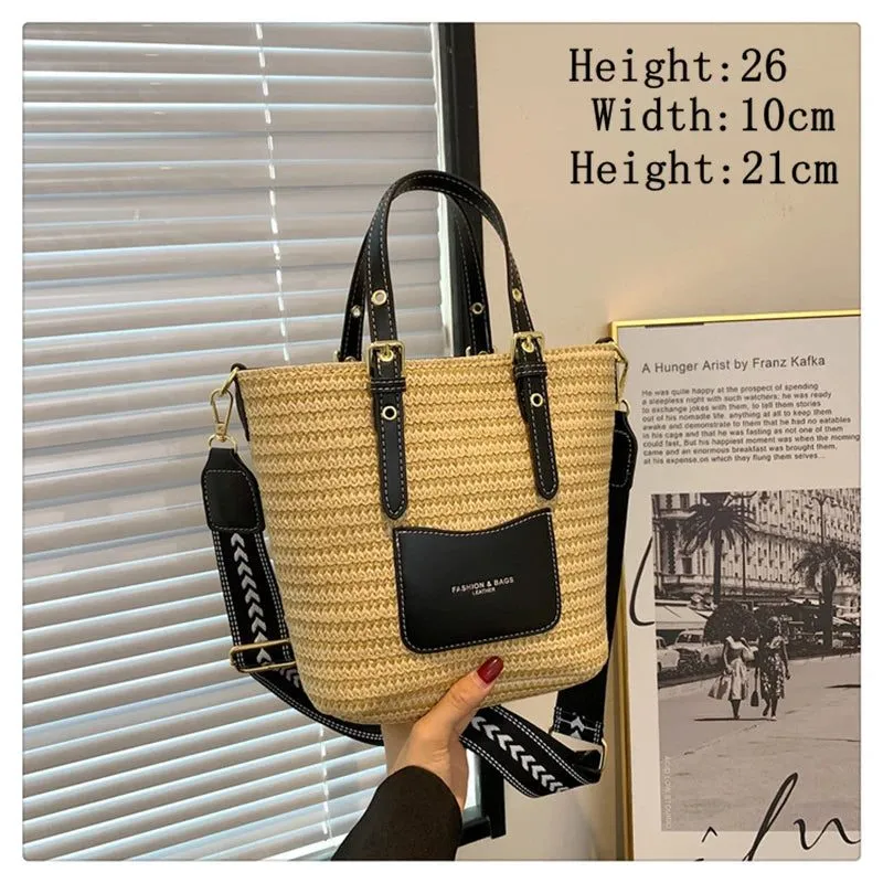 2023 Woven Straw Crossbody Bag for Women