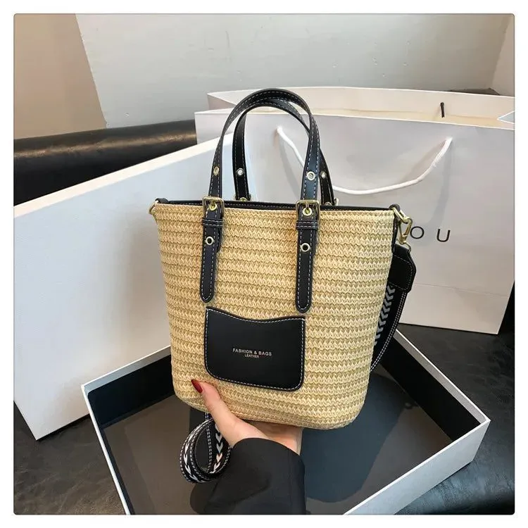 2023 Woven Straw Crossbody Bag for Women