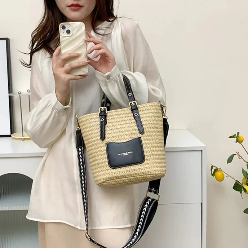 2023 Woven Straw Crossbody Bag for Women