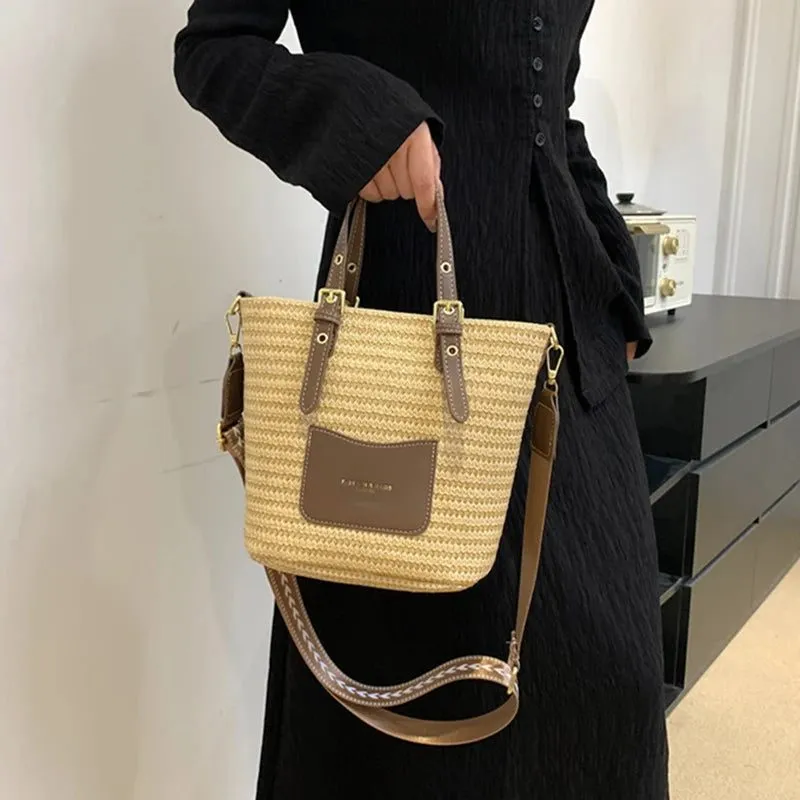 2023 Woven Straw Crossbody Bag for Women