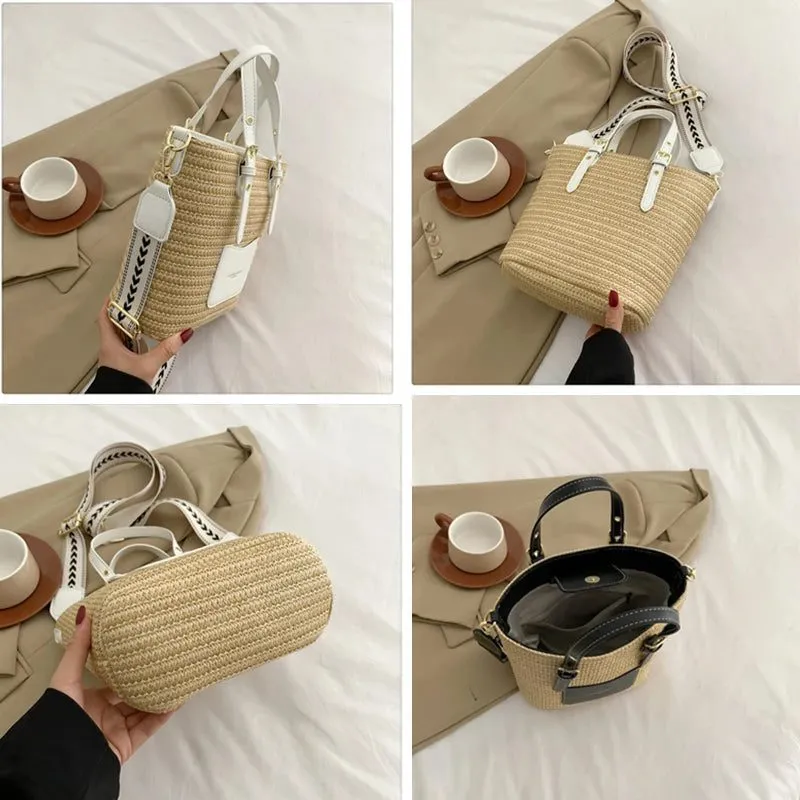 2023 Woven Straw Crossbody Bag for Women