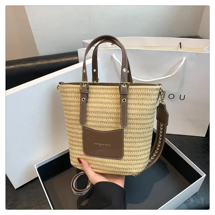 2023 Woven Straw Crossbody Bag for Women