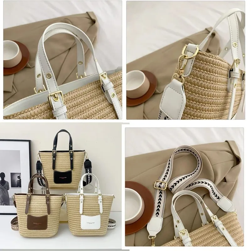 2023 Woven Straw Crossbody Bag for Women