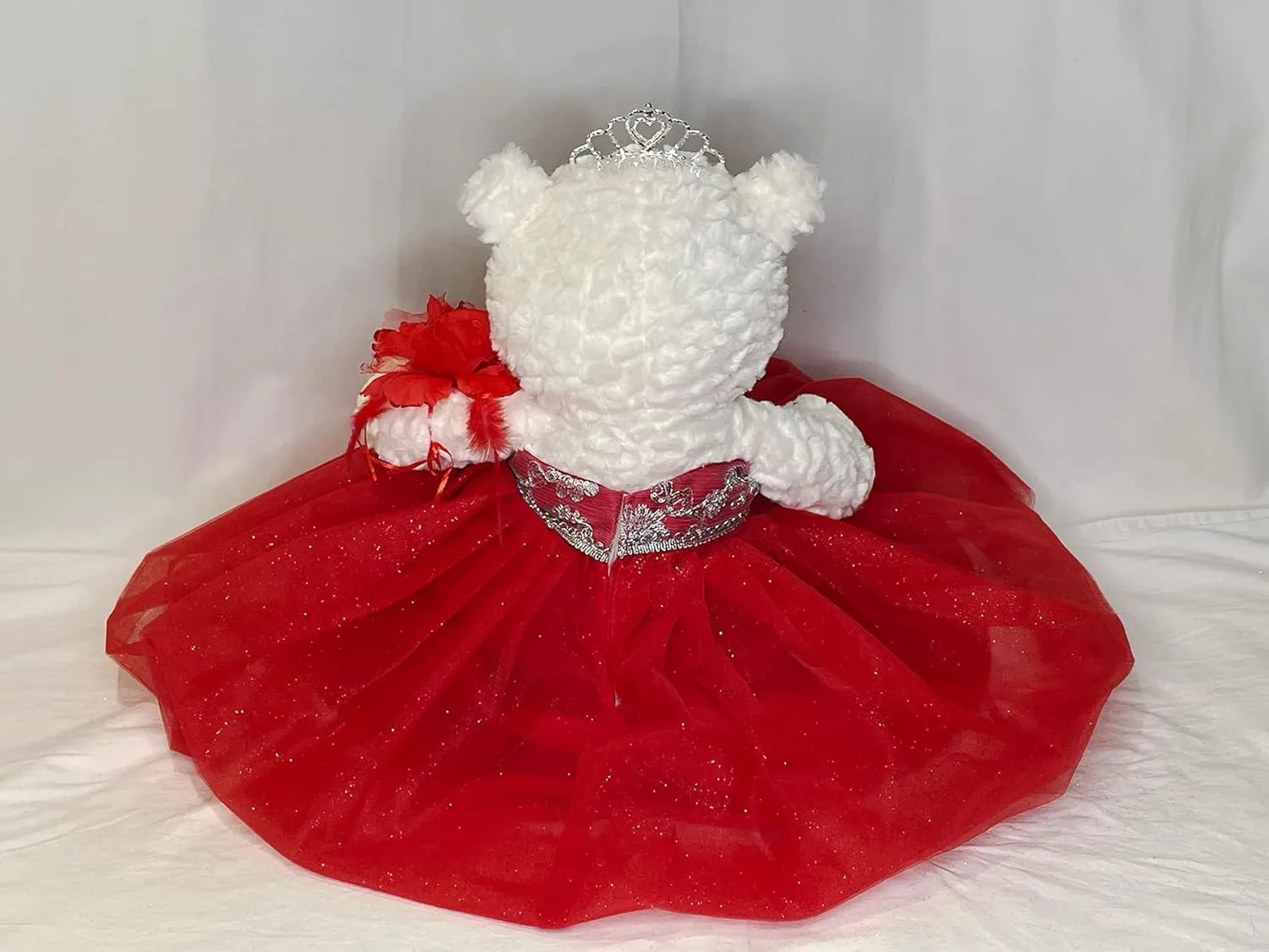 20" Quince Anos Quinceanera Last Doll Teddy Bear with Dress (Centerpiece) ~ ARC16831-14 (Red)