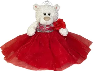 20" Quince Anos Quinceanera Last Doll Teddy Bear with Dress (Centerpiece) ~ ARC16831-14 (Red)