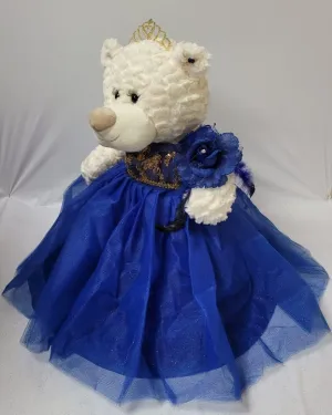 20" Quince Anos Quinceanera Last Doll Teddy Bear with Dress (Centerpiece) B16631-15G (Royal Blue)
