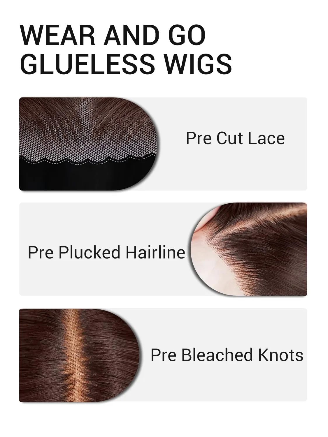 22 Inch Chocolate Brown Lace Front Wig Human Hair 220 Density 9x6 HD Lace Brown Wear and Go Glueless Wigs Pre Plucked Pre Cut Dark Brown Wig Human Hair Straight Glueless Wig for Women