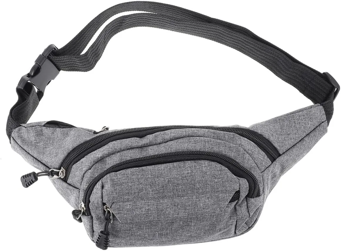 2pc Oxford Cloth Male Cross Body Bag Men Satchel Bag Waist Pack Large Capacity Fanny Comfortable Hand Feel for Work School Travel