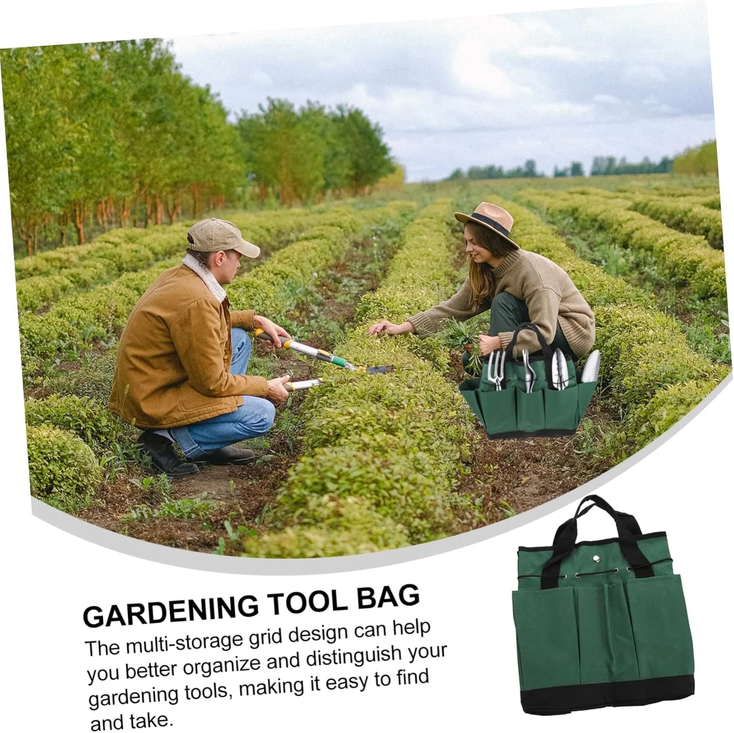 3 Pcs Garden Tool Kit Accessories Oxford Cloth Manual