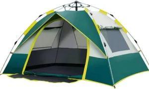 3 to 4 Person Outdoor Dome Family Camping Tent Waterproof 2500mm, European Design, Easy Assembly, Durable Fabric Full Coverage - Micro Mosquito
