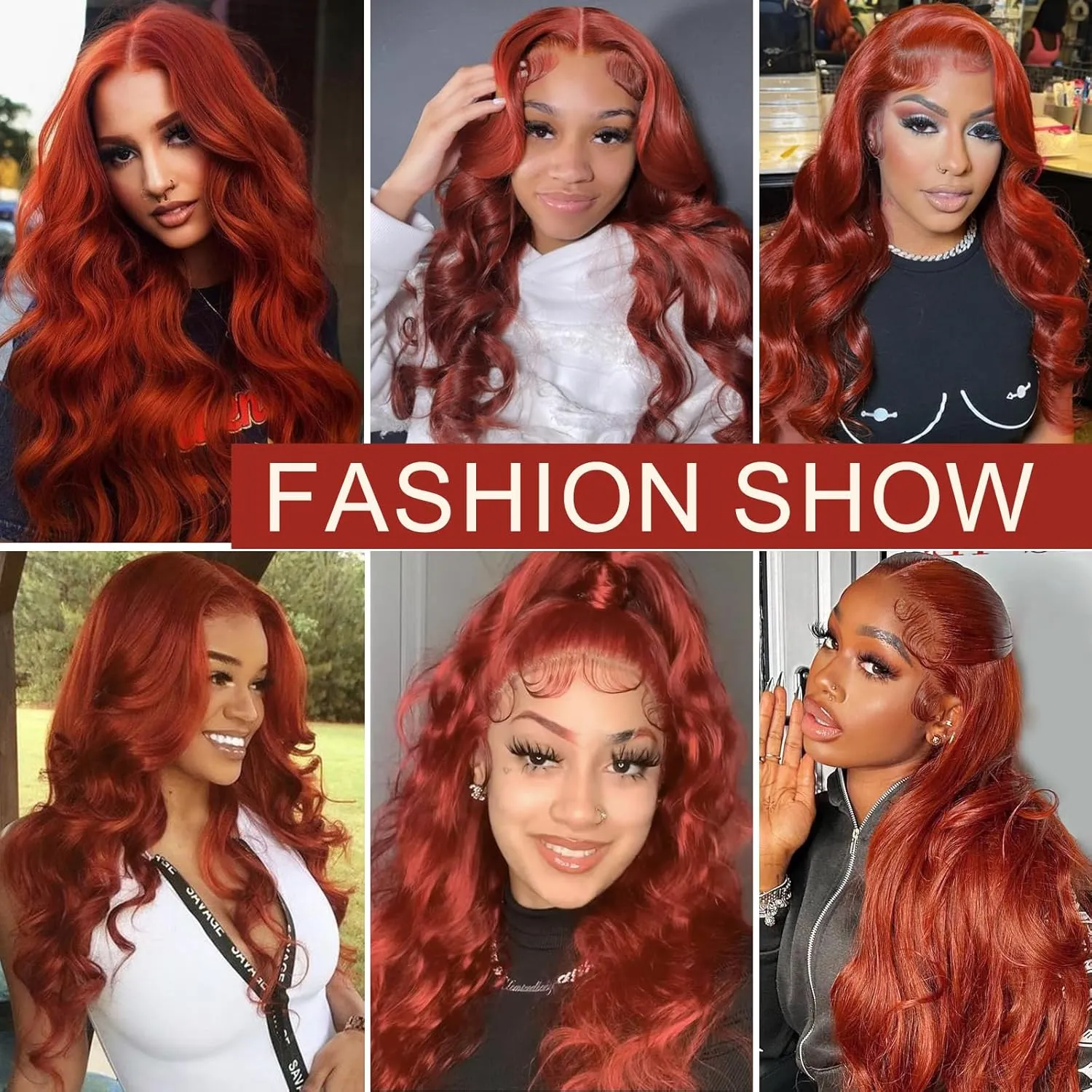 30 Inch Auburn Ginger Brown 360 Lace Front Wigs Human Hair 180% Density Body Wave Reddish Brown Wig Human Hair Burnt Orange HD Transparent 360 Lace Frontal Wig Full Lace Colored Wigs for Women