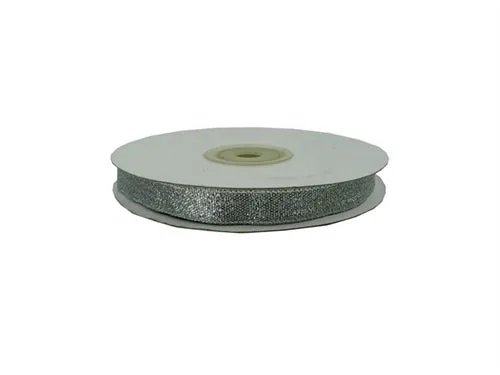 3/8" Metallic Taffeta Ribbon (25 Yds)