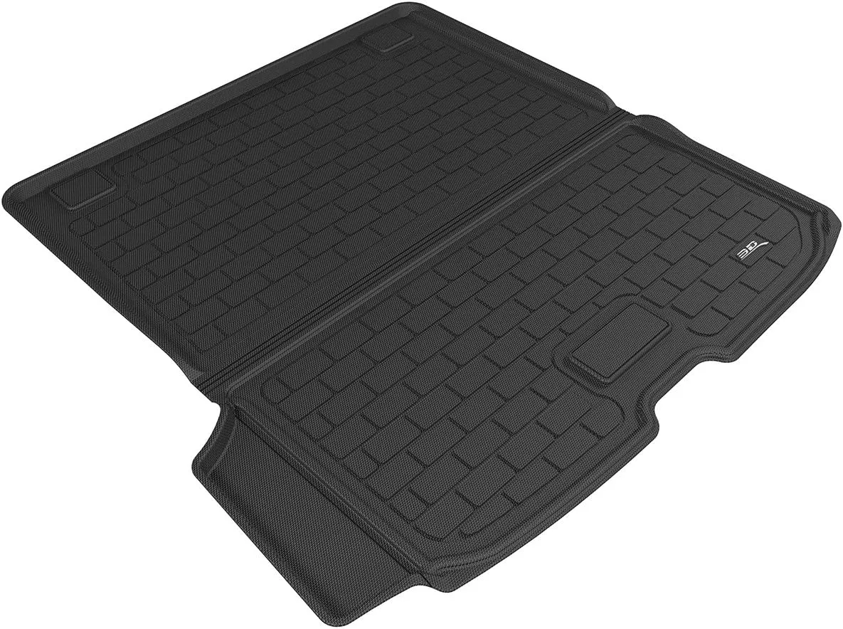 3D MAXpider Custom Fit Kagu Black Stowable Cargo Liner Compatible with Volvo XC90 2015-2025 - Behind 2nd Row Cargo Liner