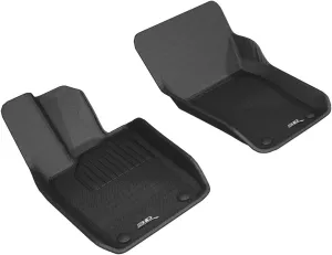 3D MAXpider Custom Fit Kagu Floor Mat (Black) Compatible with Porsche Panamera (971) 2017-2025 / Panamera E-Hybrid (971) 2020-2025 - Front Row