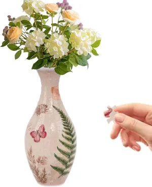3D Puzzle Vase for Adults to Flower Arrangement and Home Decoration Made by 160 Curved Plastic Puzzle Pieces (Plant Diary)