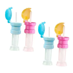 4 Pack Kids Thermal Water Bottle Straw Caps Reusable Water Bottle Straw Adapter for Boys Insulated for Children