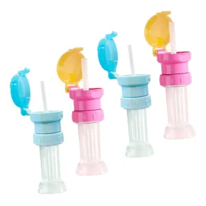 4Pcs Water Bottle Caps with Straws Detachable Bottle Adapters for Various Safe and Practical Drinking Accessories for Boys and Lake