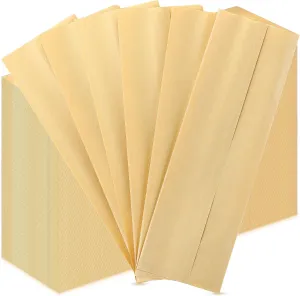 5000 Pieces Kraft Paper Lunch Bags Disposable Pretzel Cookies Bags Oilproof Kraft Paper Silverware Sleeves Stock Bag for Kitchen Utensils Cutlery Bakery Rods Candy, 3.1 x 9.8 Inch(Brown)