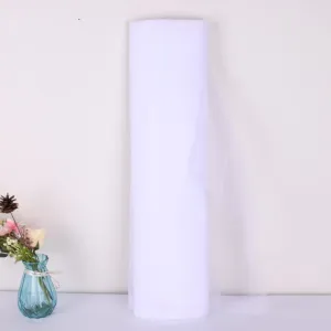54" by 20 Yards (60 ft) Tulle Fabric Rolls for Wedding Party Baby Shower Decoration Tutu Tulle Bolt DIY Wraping Crafts - White