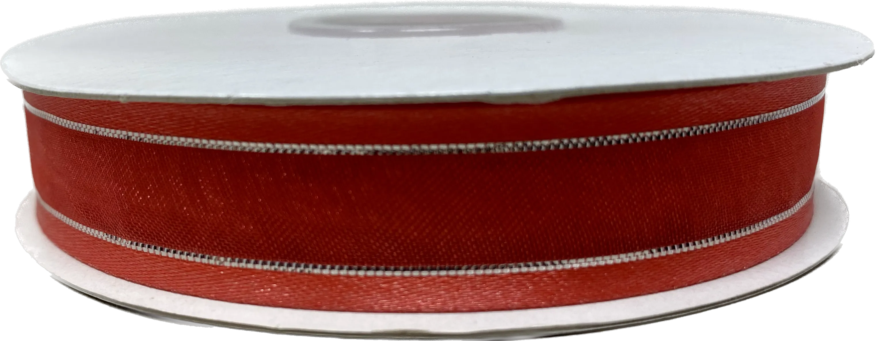 5/8" Sheer Organza Ribbon w/ Satin & Metallic Edges (25 Yds)