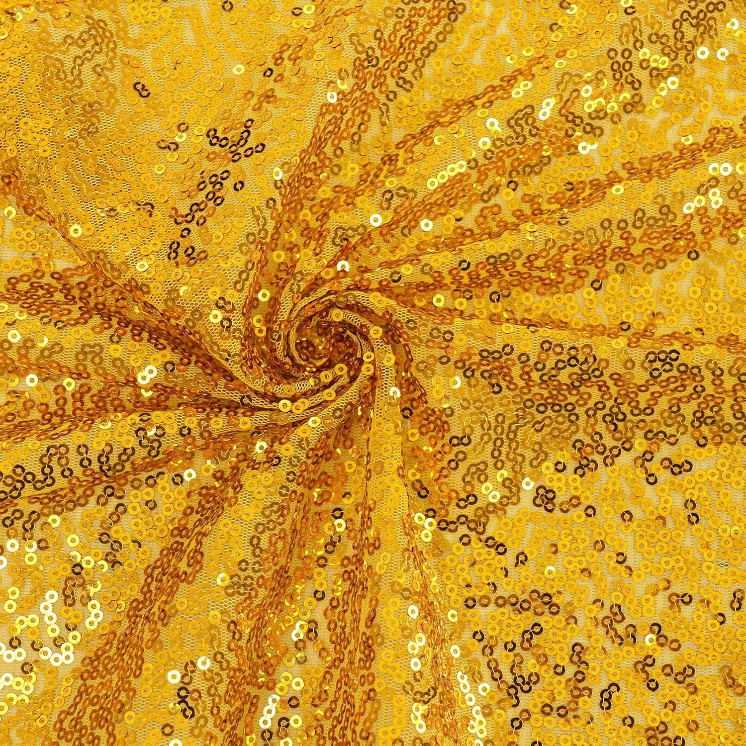 6 Pack Gold Sequin Table Runner - 12" x 72" Sparkle Table Runner for Baby Bridal Shower Wedding Birthday Party Table Decor