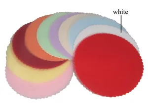 9" Organza Circles w/ Scalloped Edges (25 Pcs)