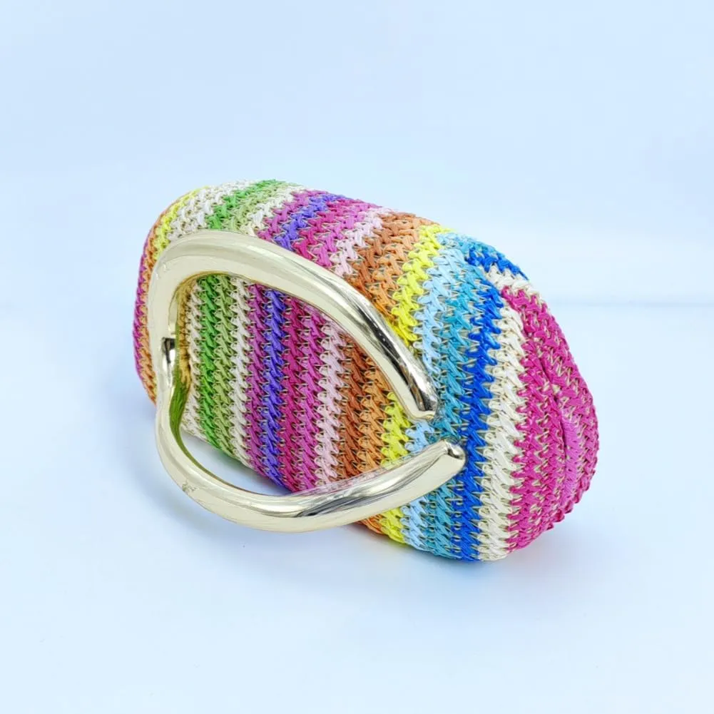 Acrylic Clutch Purse for Women Classic Round Acrylic Evening Handbag Vintage Metal Handlebars Bag for Wedding Party Prom