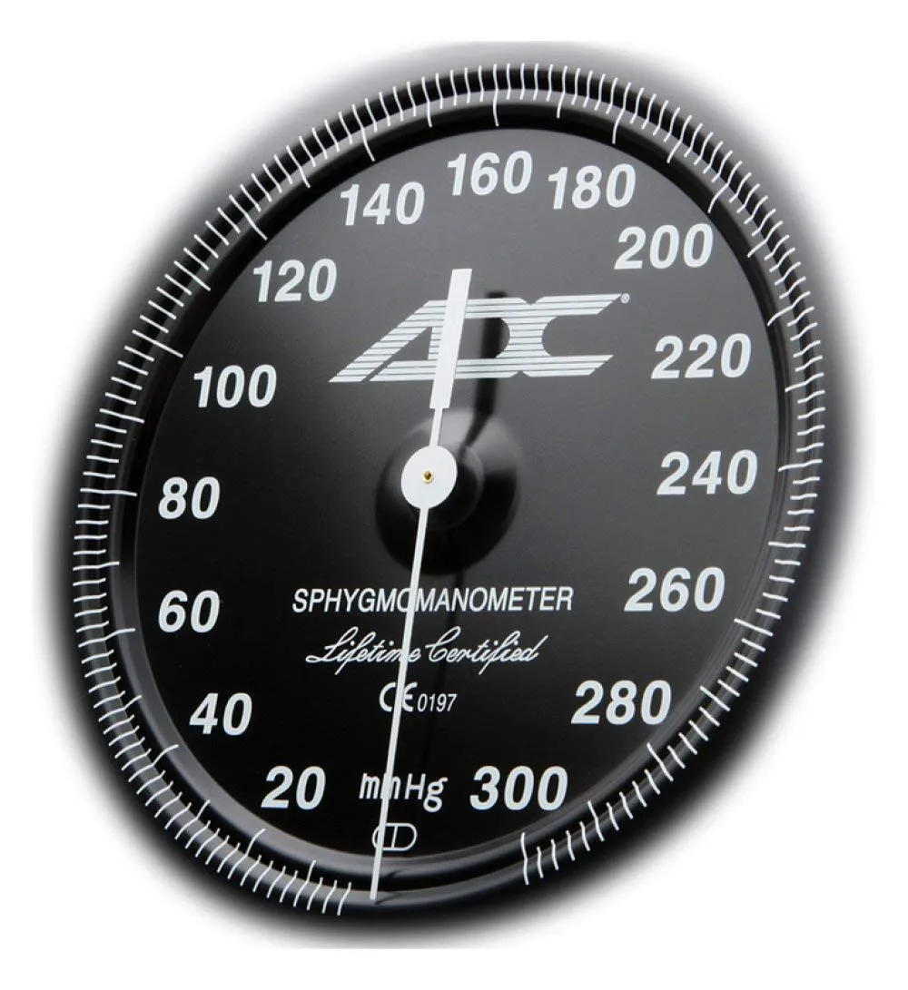 ADC Diagnostix 700 Premium Professional Pocket Aneroid Sphygmomanometer with Adcuff Nylon Blood Pressure Cuff, Adult, Black
