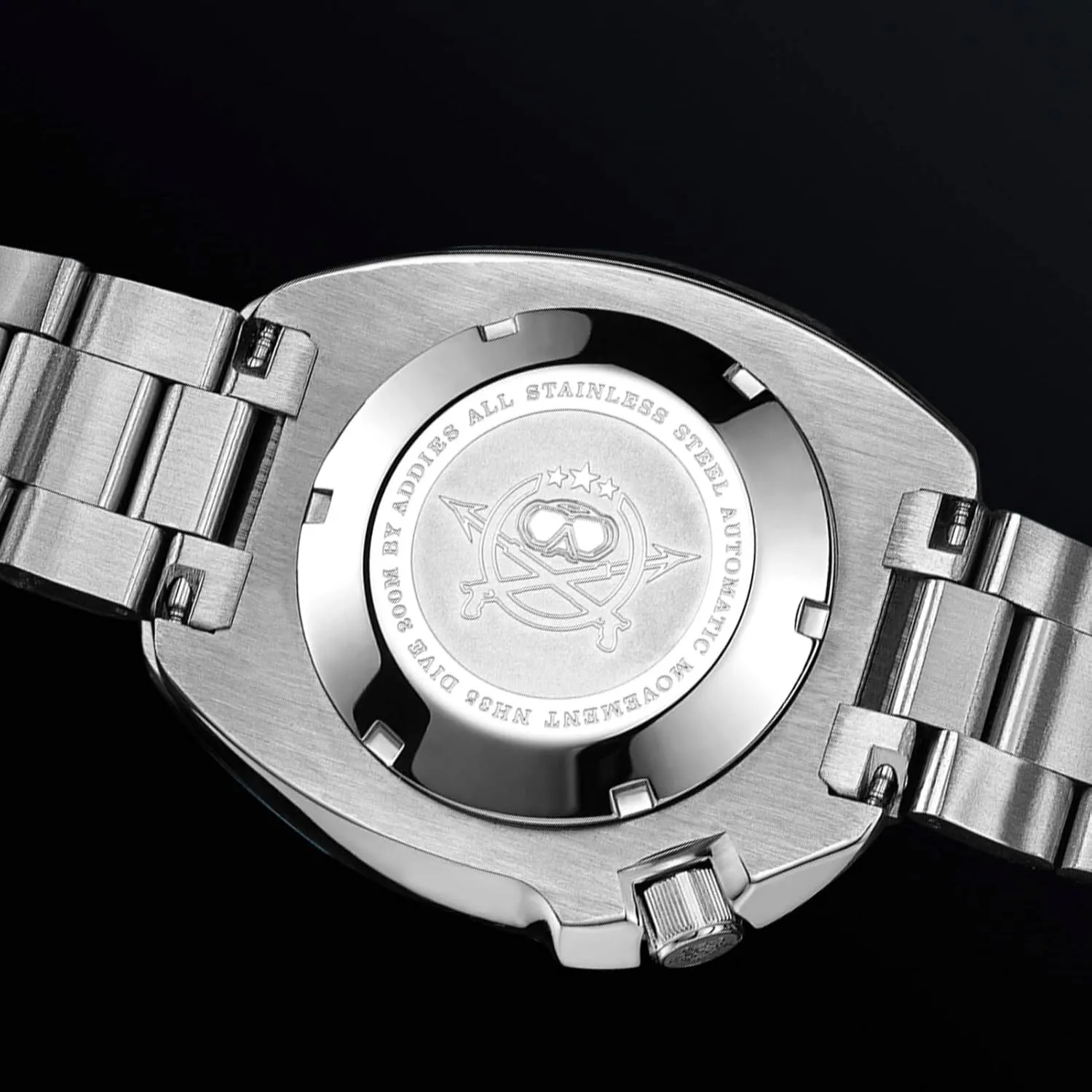 ADDIESDIVE Automatic Diver 200 M Mens Watch Luminescent Mechanical NH35A Analog Stainless Steel