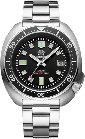 ADDIESDIVE Automatic Diver 200 M Mens Watch Luminescent Mechanical NH35A Analog Stainless Steel