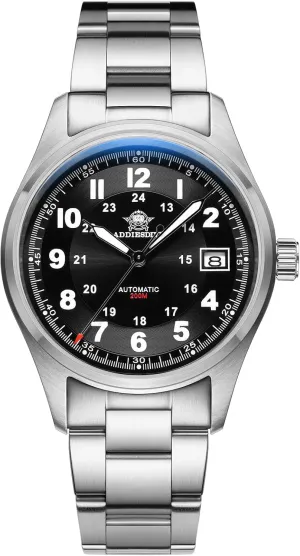 ADDIESDIVE Automatic Watches for Men Stainless Steel NH35A Movement Diver 200 M Luminescent Dial