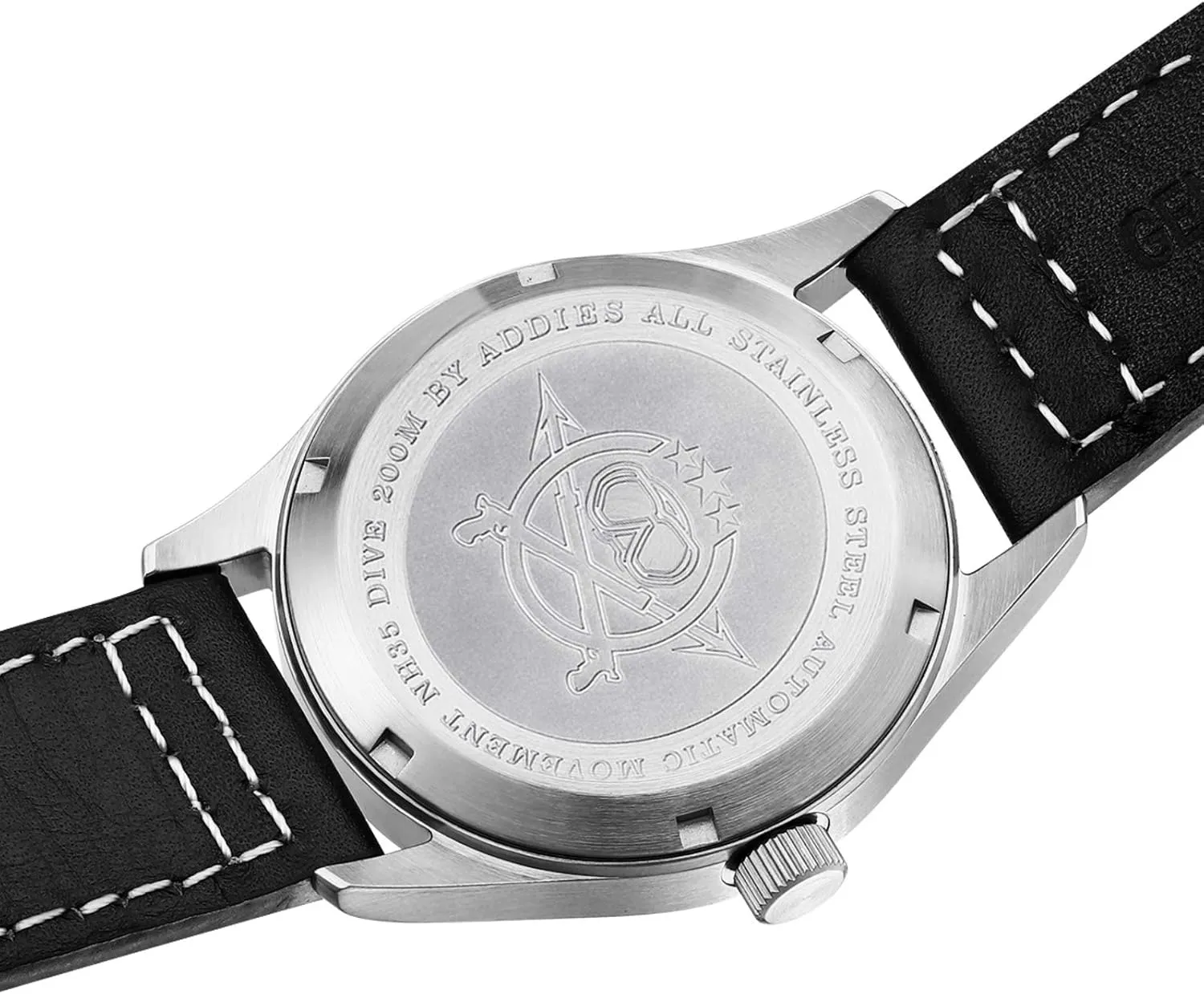 ADDIESDIVE Automatic Watches for Men Stainless Steel NH35A Movement Diver 200 M Luminescent Dial