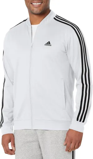 adidas Mens Tricot Jacket Training Athletic Outerwear Casual - Blue