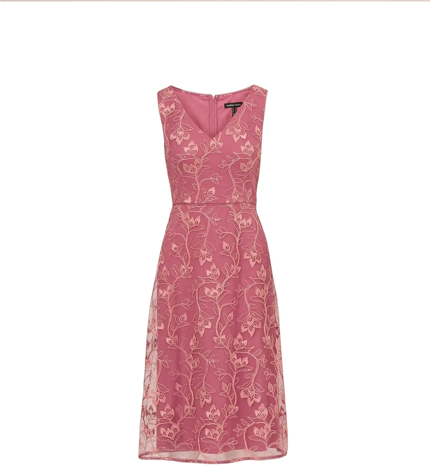 Adrianna Papell Women's Floral Sequin Embroidery Dress