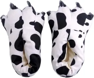 Adult Cute Plush Animal Paw Slippers Fuzzy Warm House Shoes