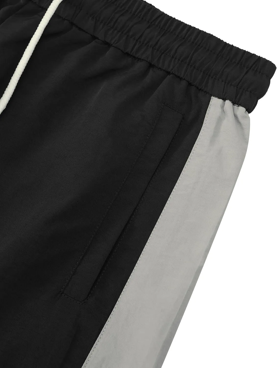 Aelfric Eden Striped Track Pants Men Parachute Pants Women Baggy Sweatpants Y2k Wide Leg Cargo Pants with Drawstring