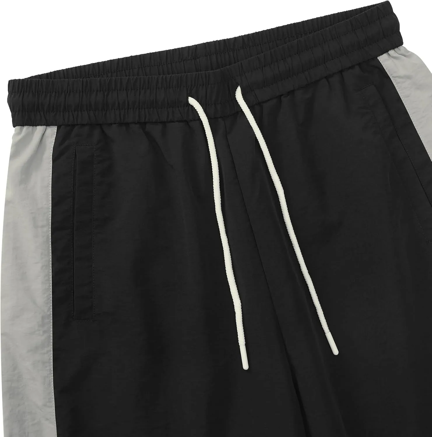 Aelfric Eden Striped Track Pants Men Parachute Pants Women Baggy Sweatpants Y2k Wide Leg Cargo Pants with Drawstring