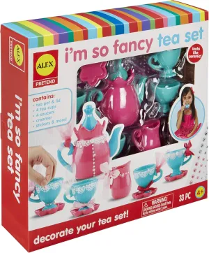 Alex Pretend I'm So Fancy Kids Tea Set, 33 Piece