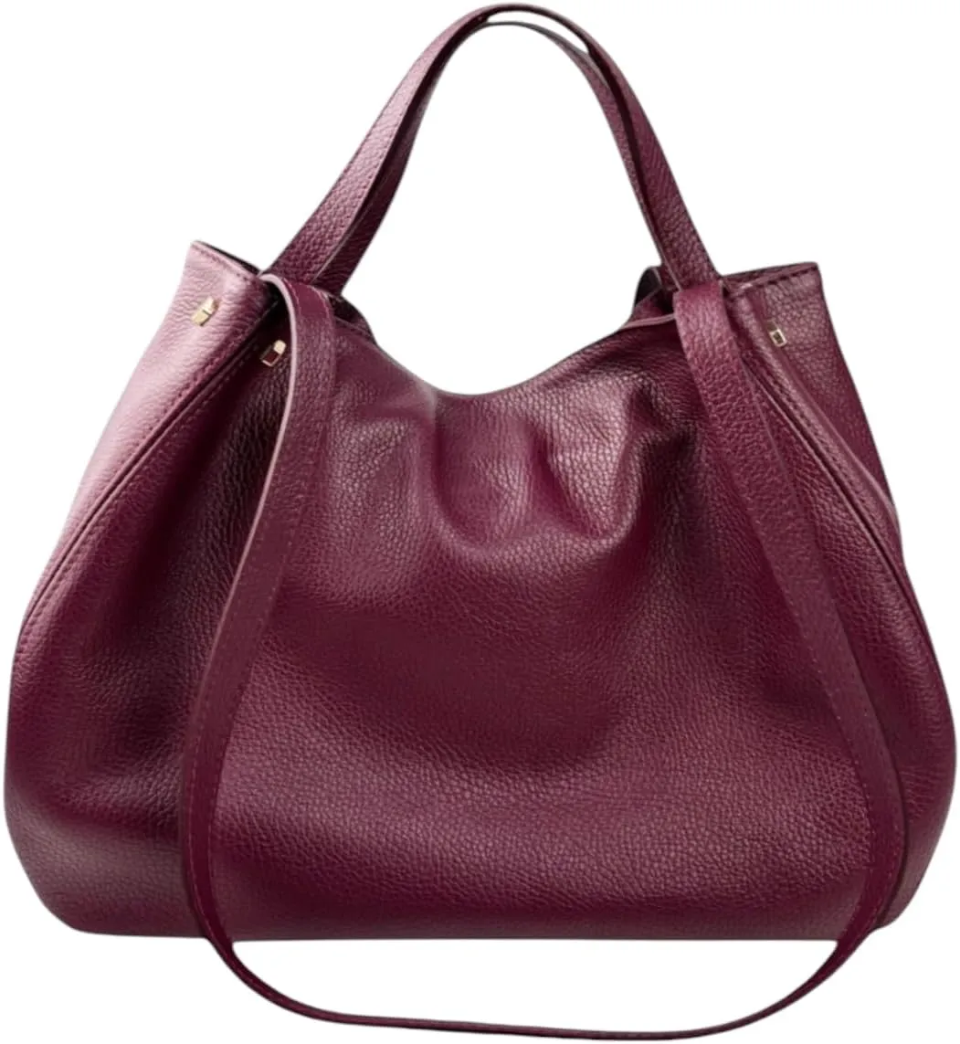 Alfa Handbag, Genuine Leather Made in Italy