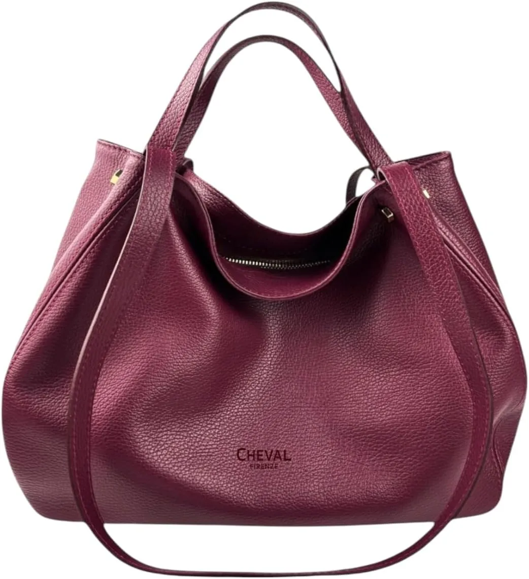 Alfa Handbag, Genuine Leather Made in Italy
