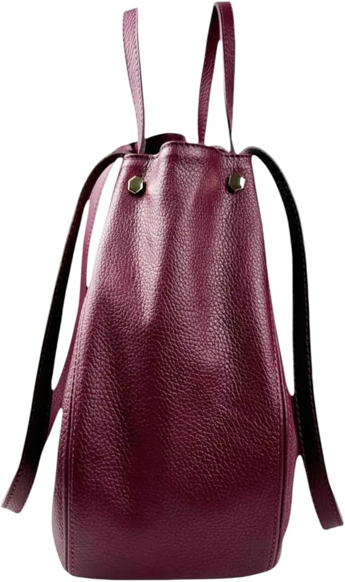Alfa Handbag, Genuine Leather Made in Italy