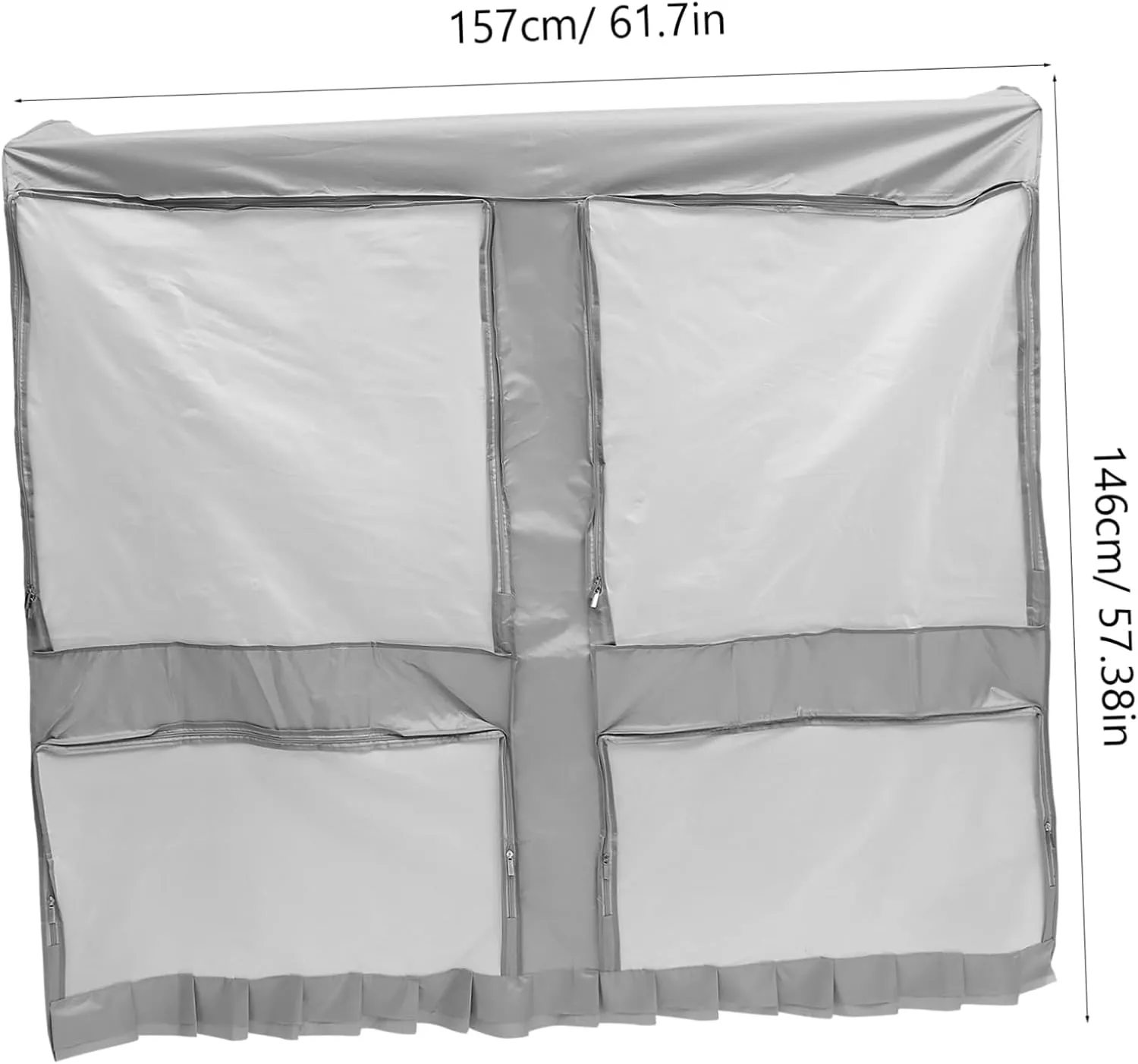 Alipis Travel Hanging Garment Bag Dress Protector Bag Suit Cover Oxford Clothing Rack Cover Random