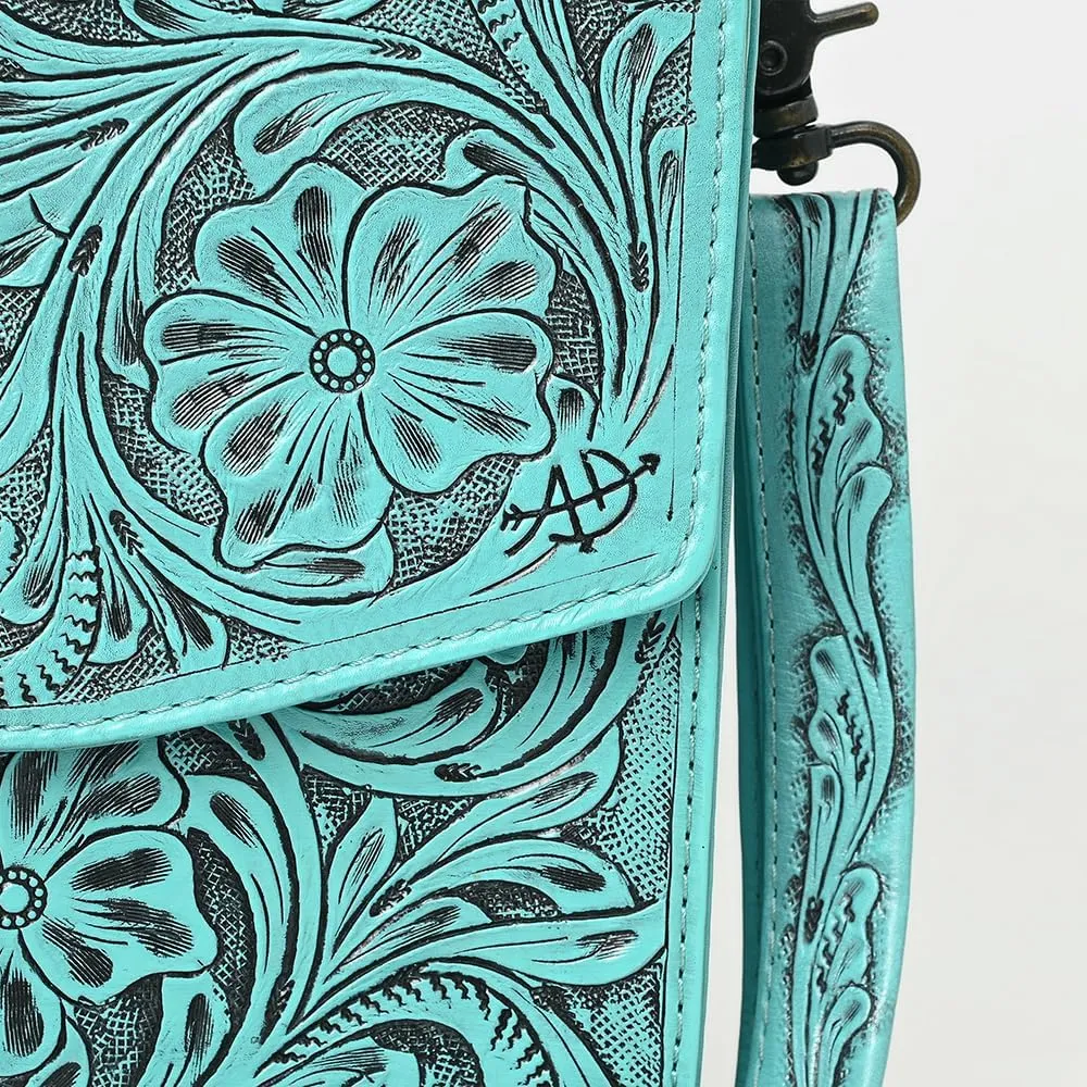 American Darling Briefcase Hand Tooled Genuine Leather Women Bag Western Handbag Purse